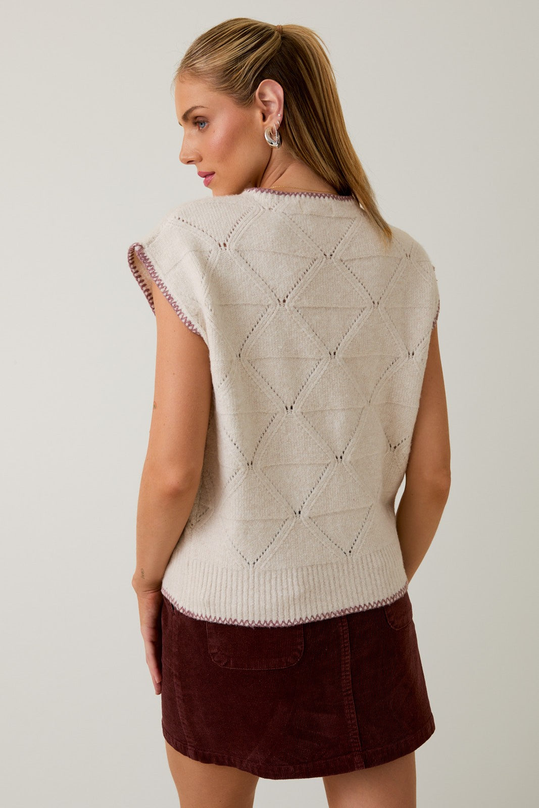 High Neck Sweater Top