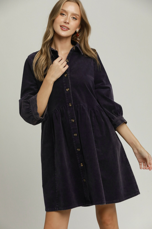 Mineral Washed Mini Dress