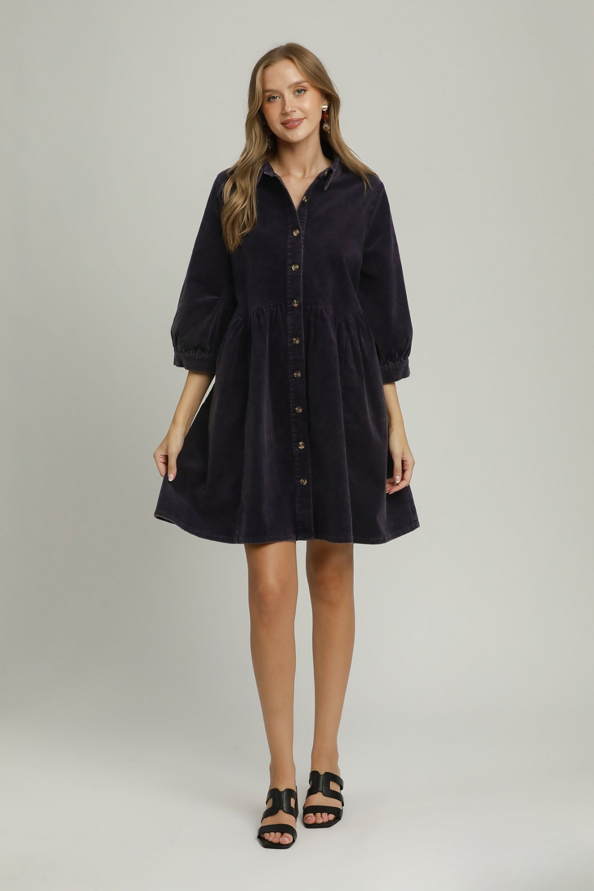Mineral Washed Mini Dress