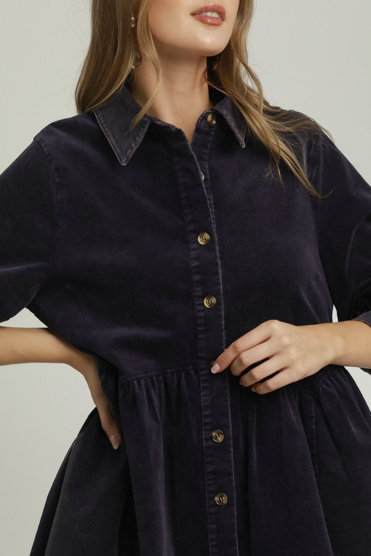 Mineral Washed Mini Dress