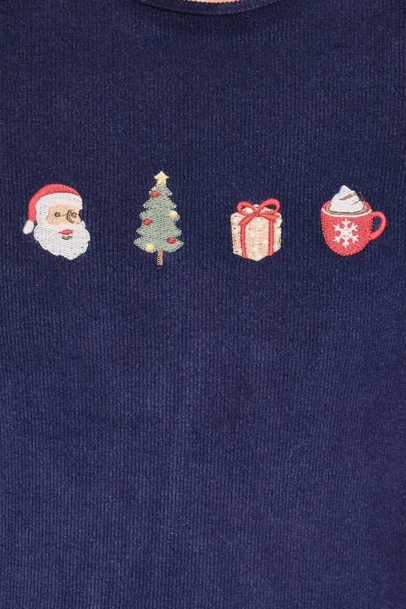 Christmas Embroidery Top