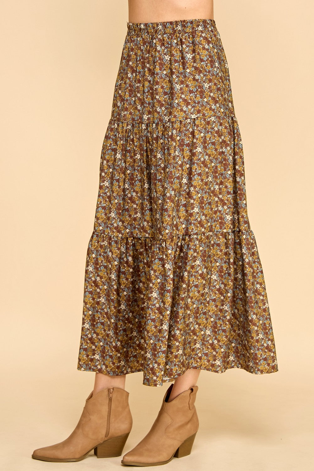 Boho Floral Maxi Skirt