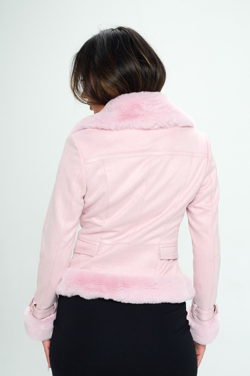 Suede Kennedy Jacket - Pink