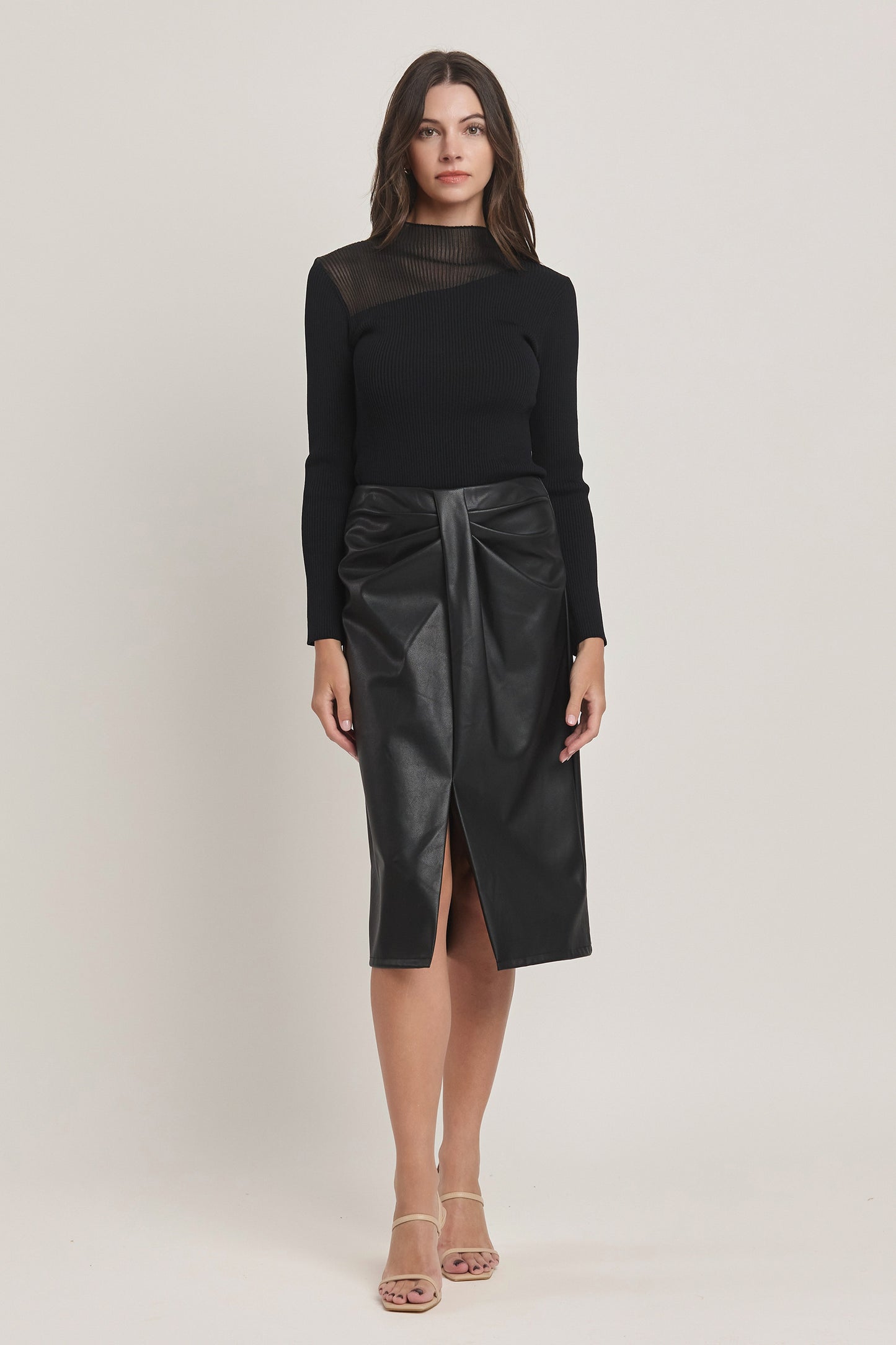 Classic Leather Skirt