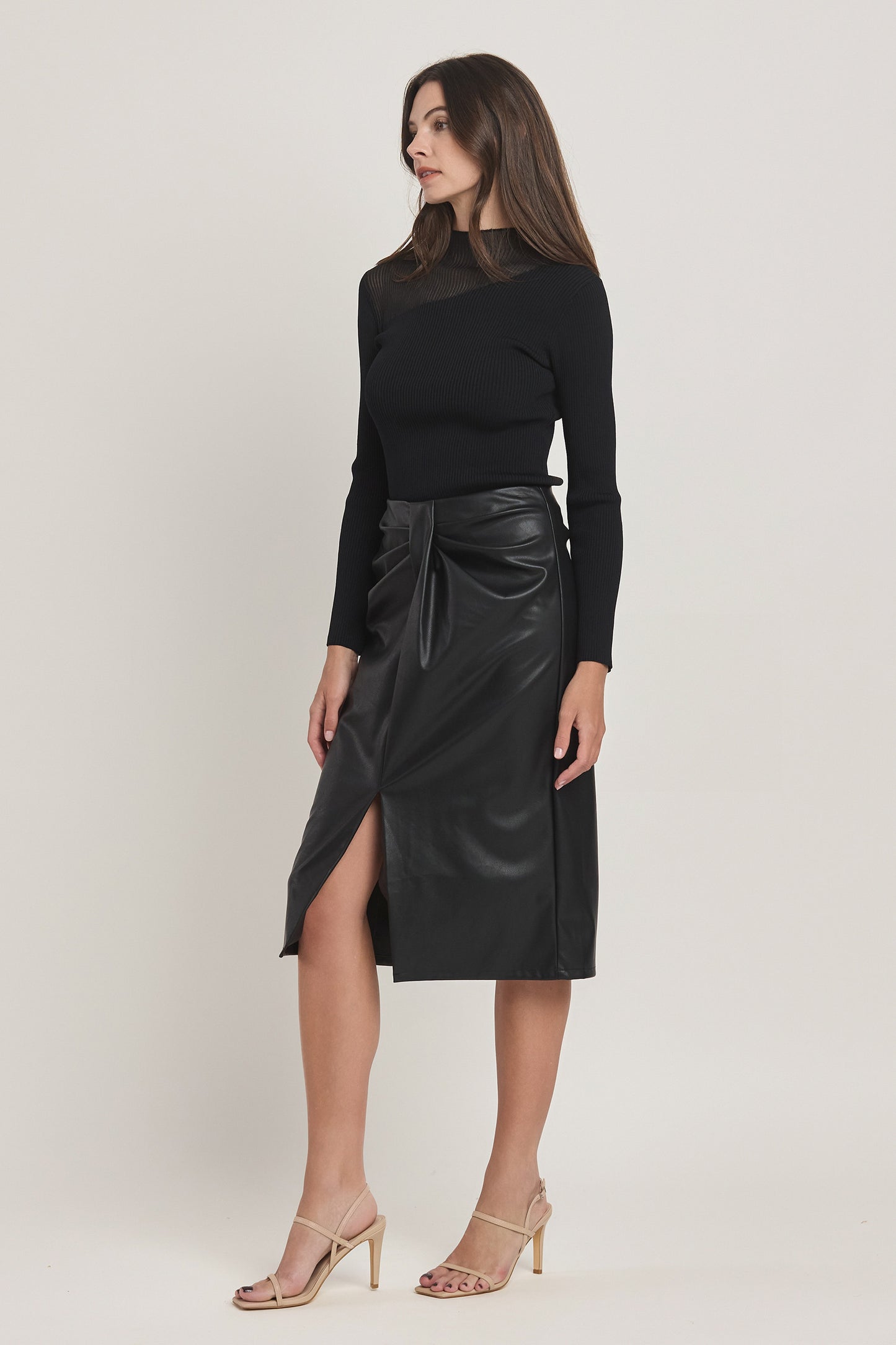 Classic Leather Skirt