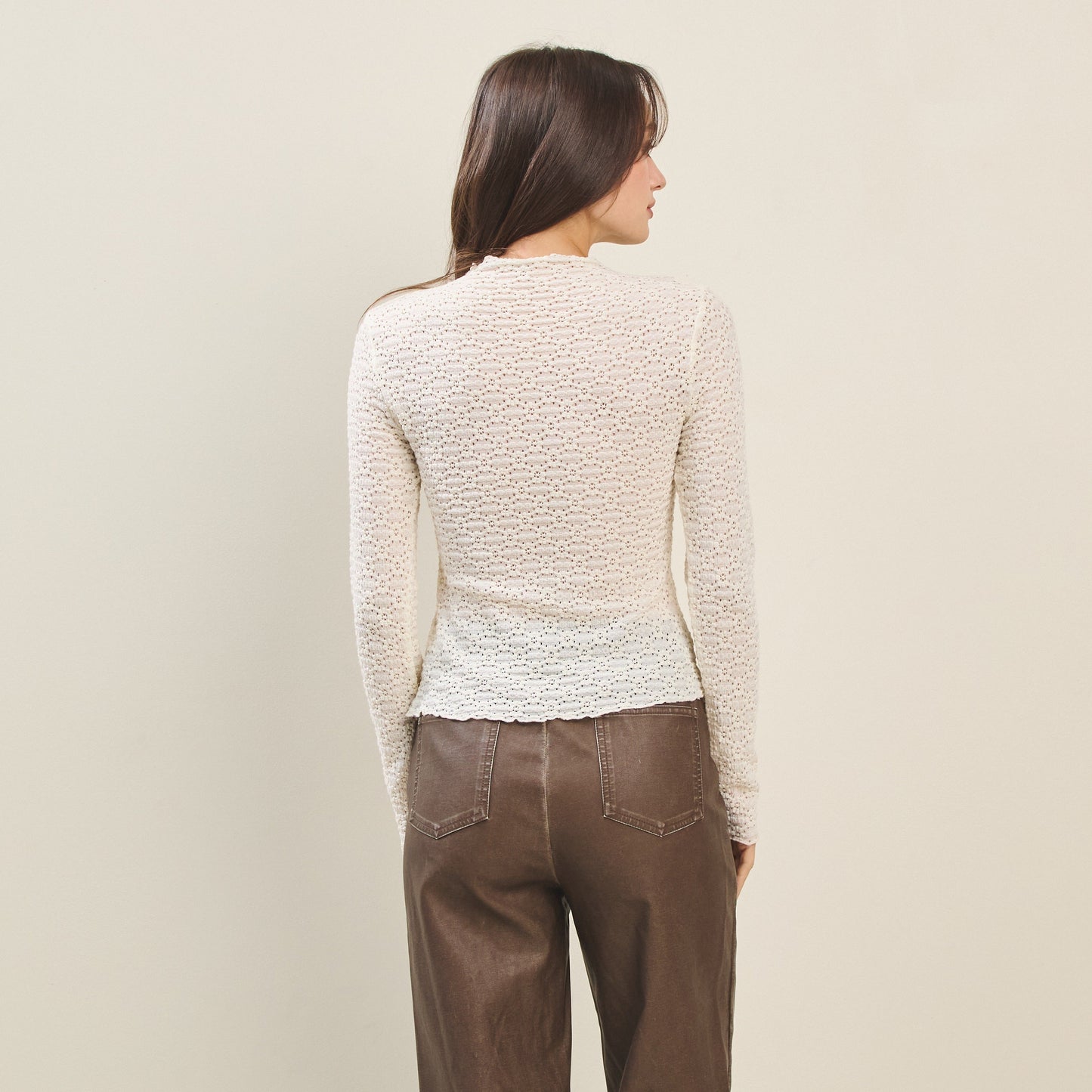 Lettuce Trim Lace Top