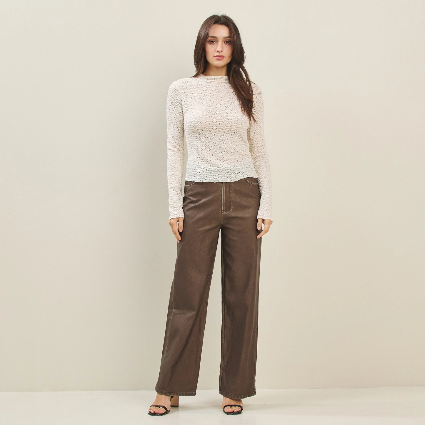 Lettuce Trim Lace Top
