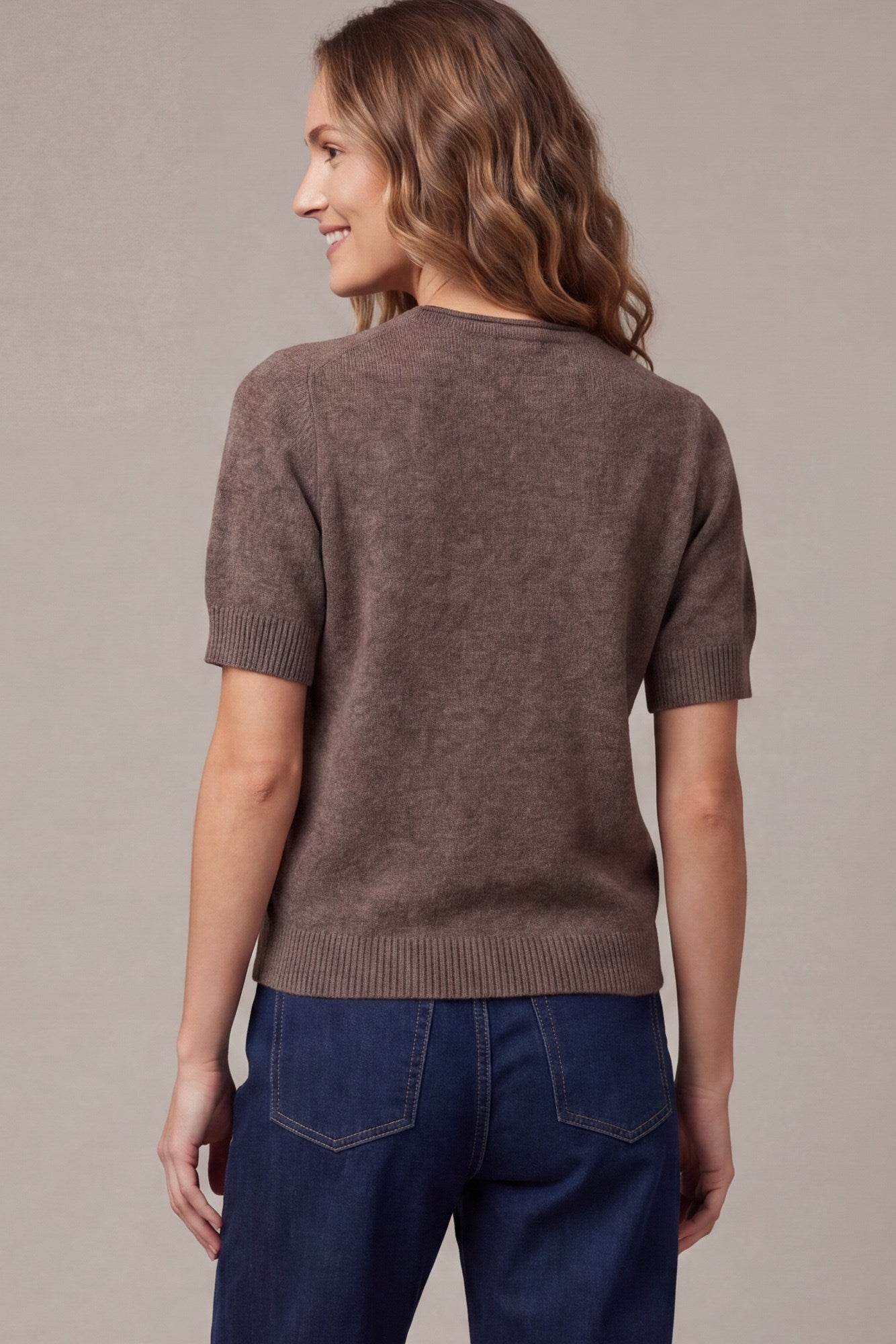 Short Sleeve Sweater Top