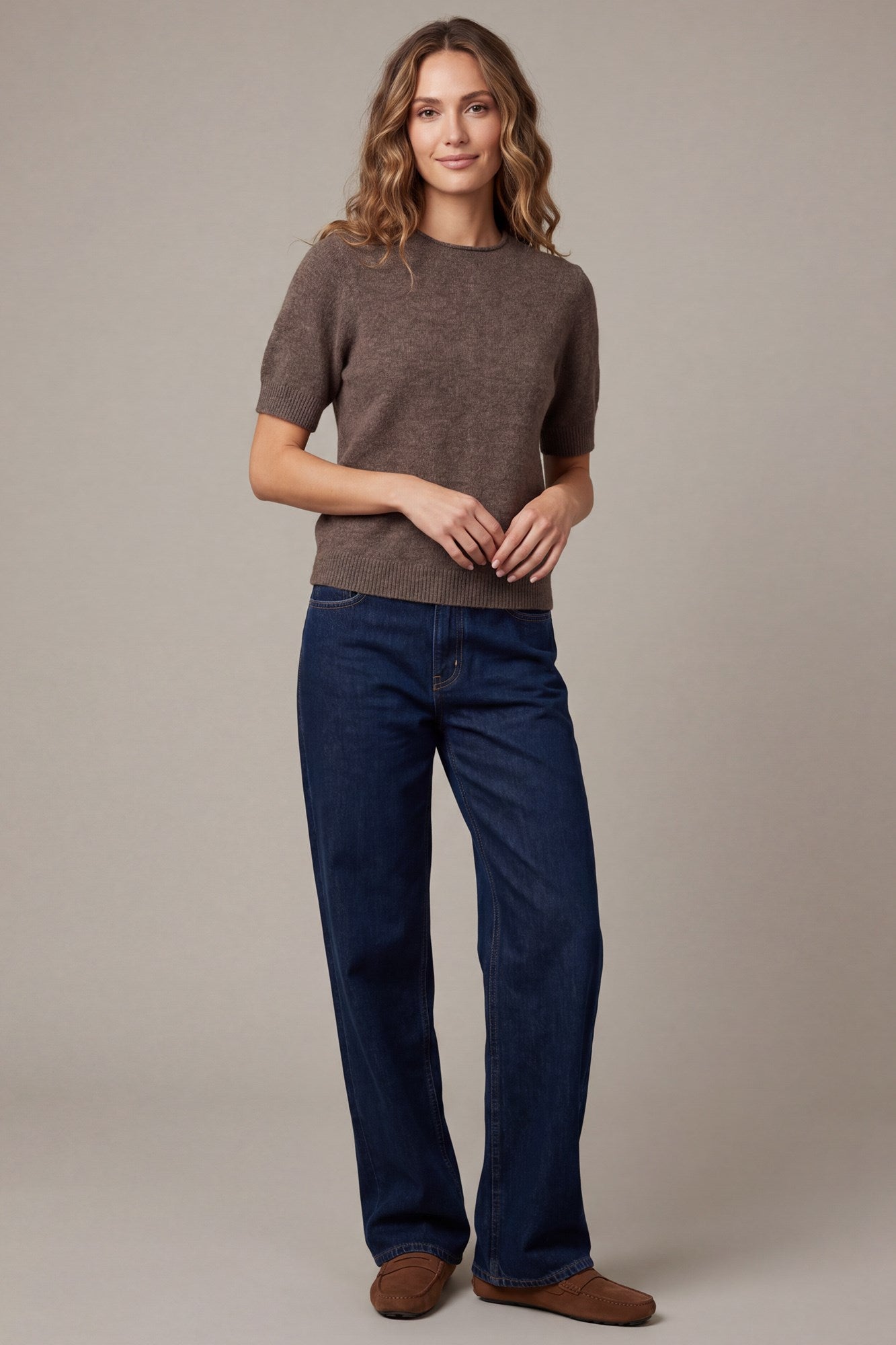 Short Sleeve Sweater Top