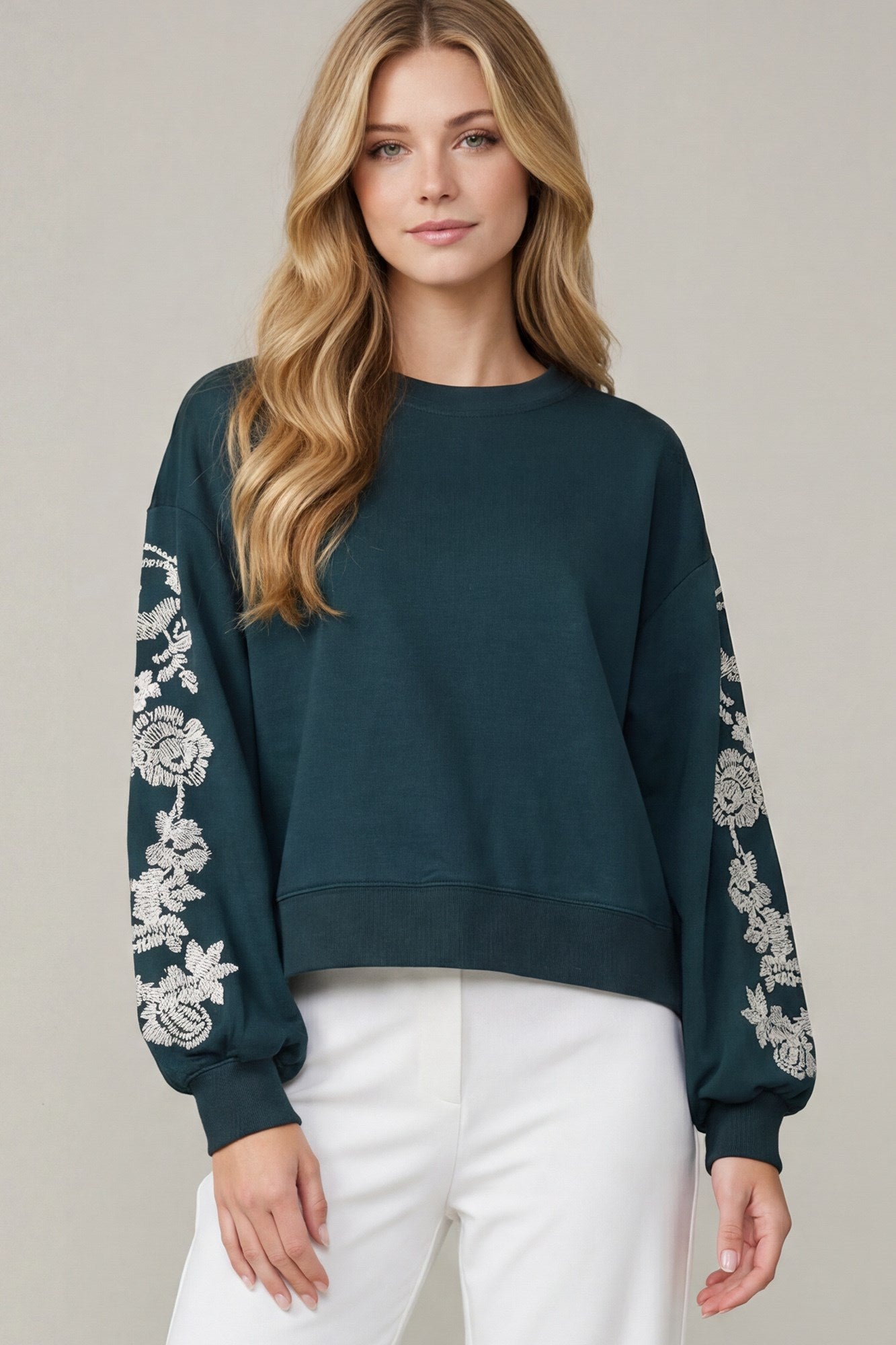 Scuba Knit Sweater Top