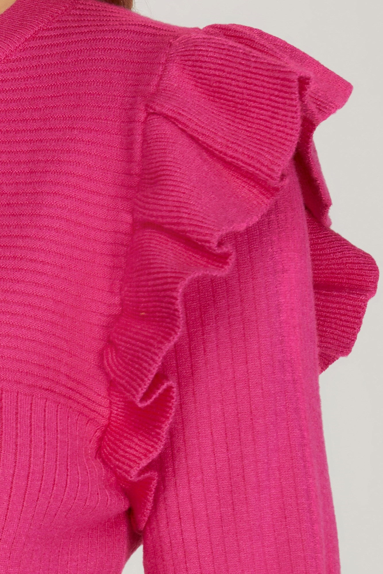 Ruffle Sweater Top