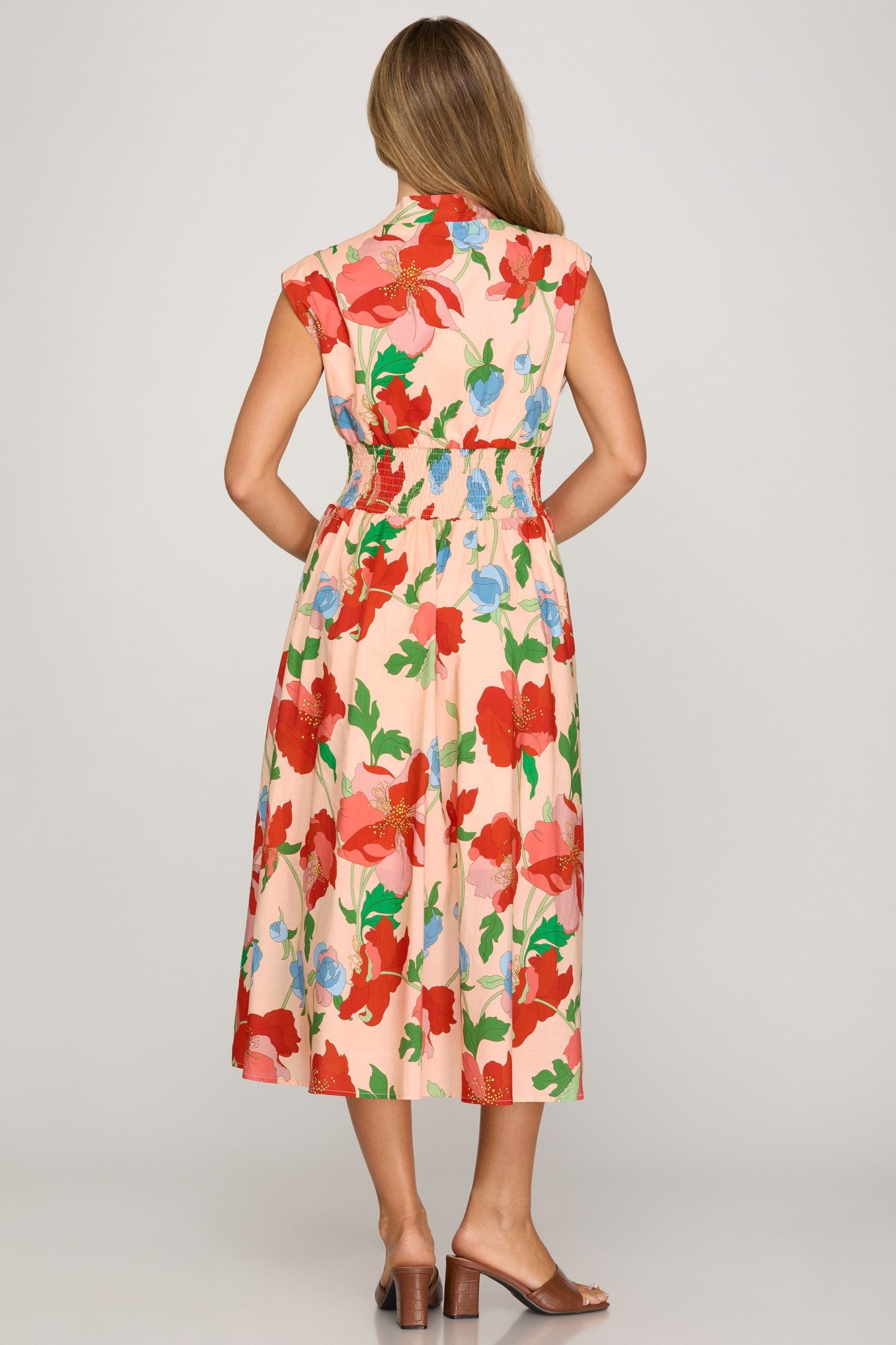 Blushing Blooms Zip Dress