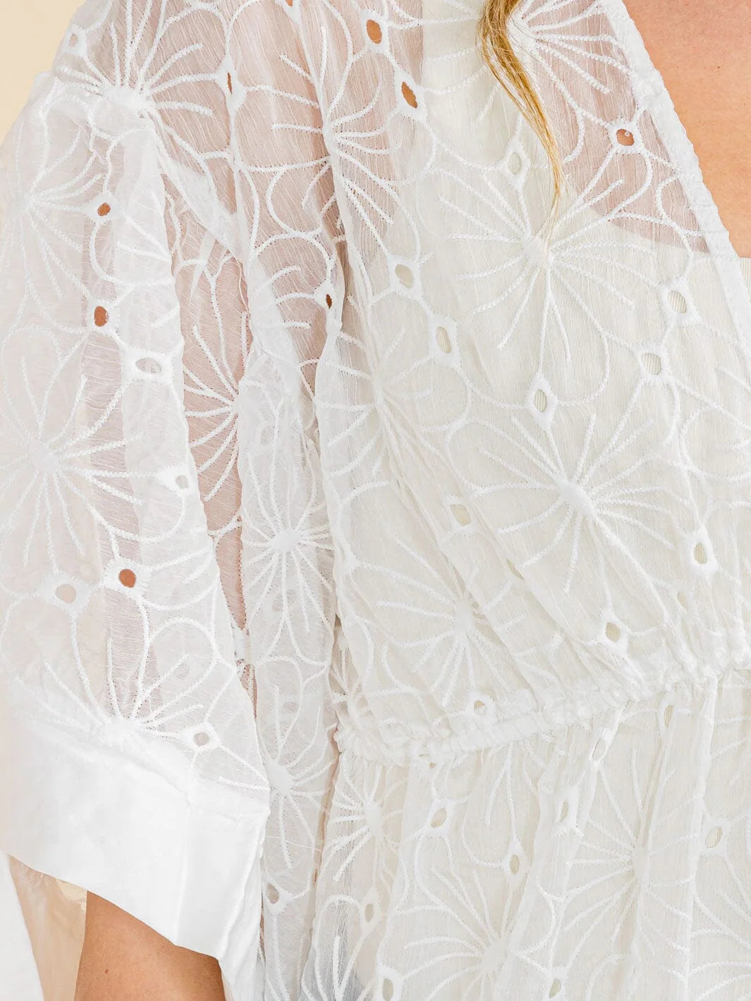 Summer Breeze Eyelet Kimono