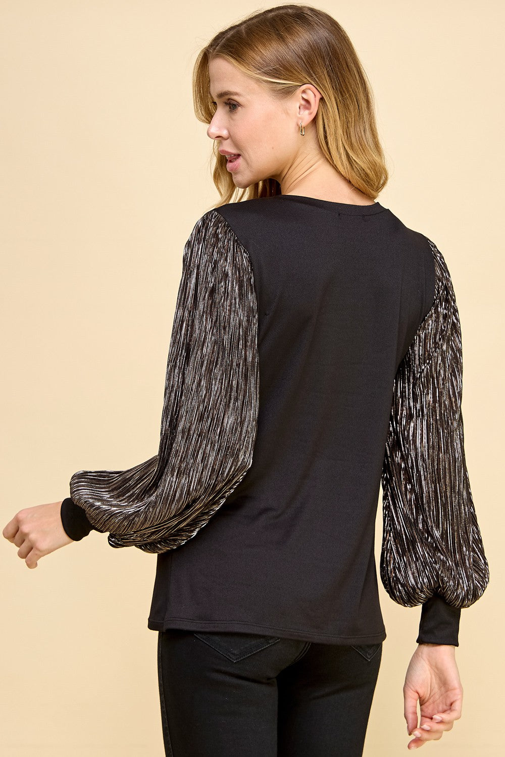 Shimmer Sleeve Top