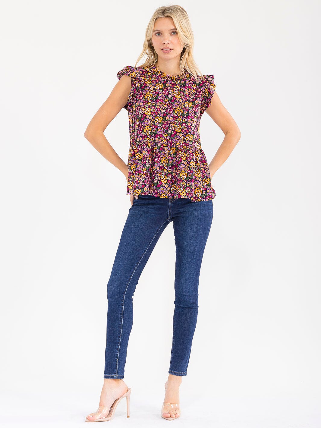 Short Sleeve Floral Top