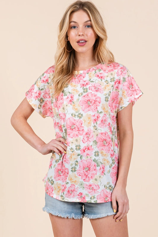 Pink Floral Top