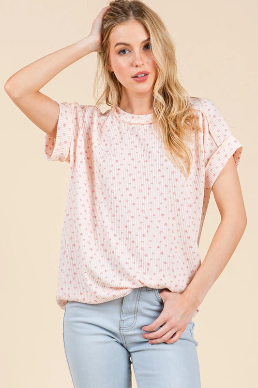 Baby Pink Floral Top
