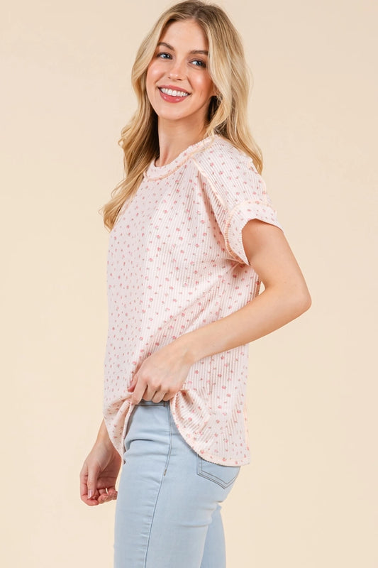 Baby Pink Floral Top