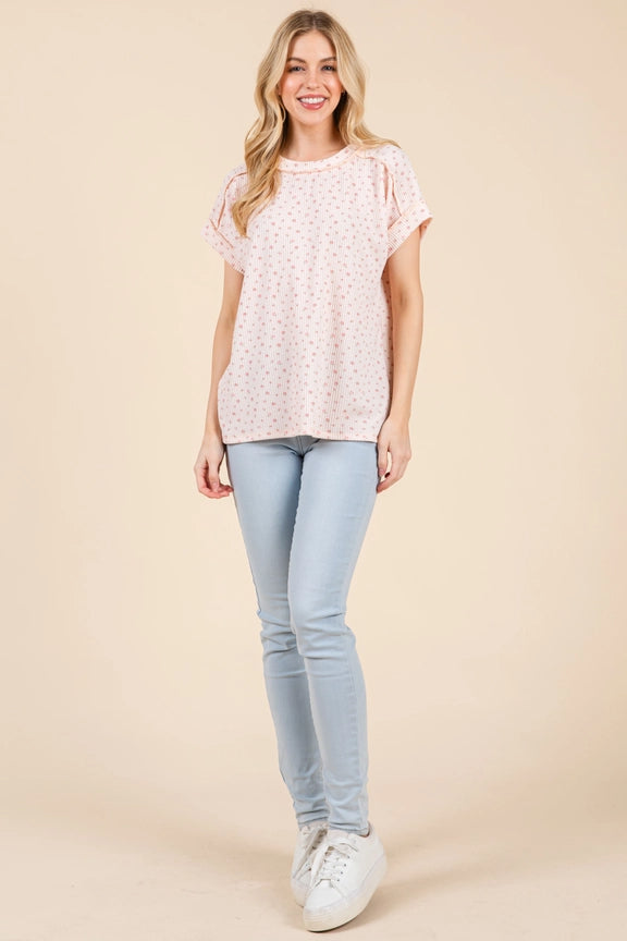 Baby Pink Floral Top