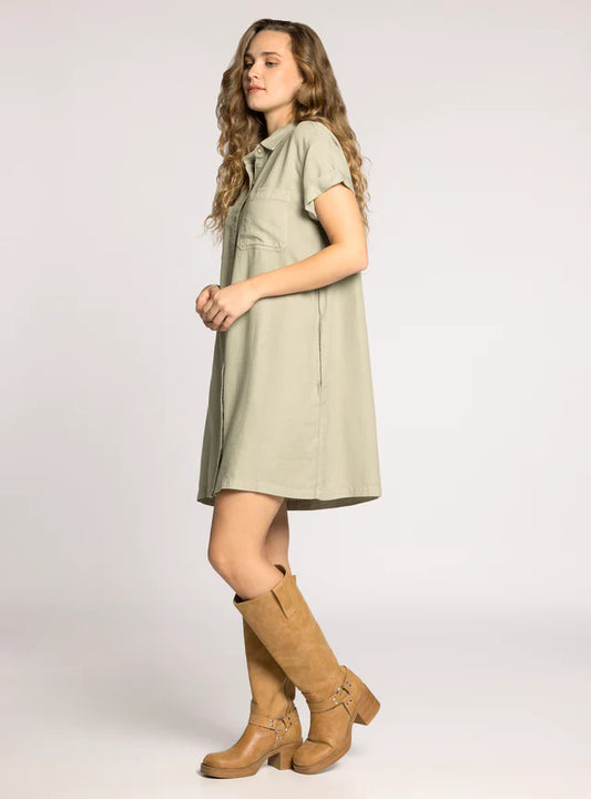June Button Down Dress