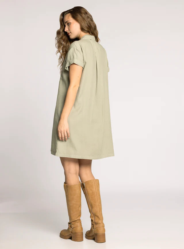 June Button Down Dress