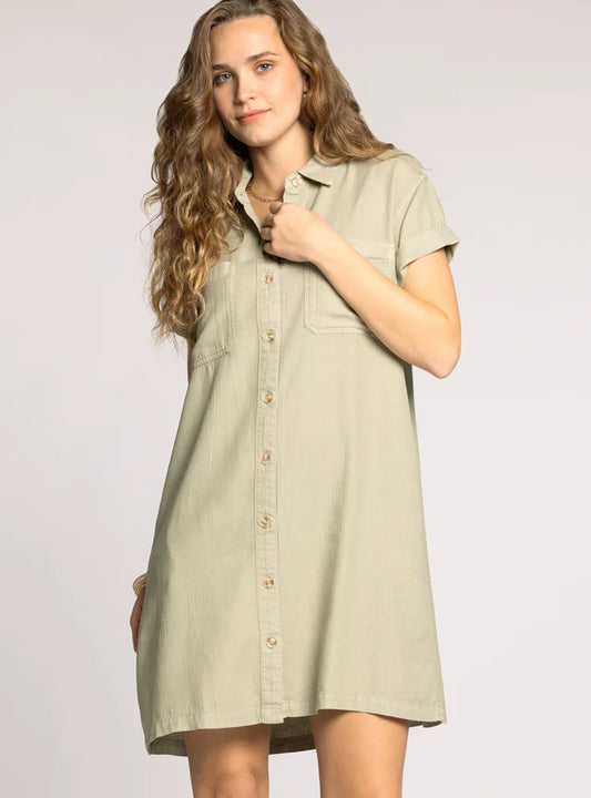 June Button Down Dress