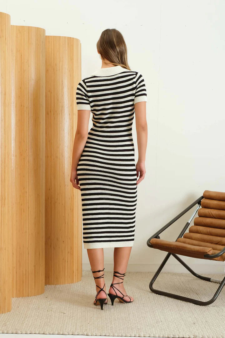 Collared Crochet Dress