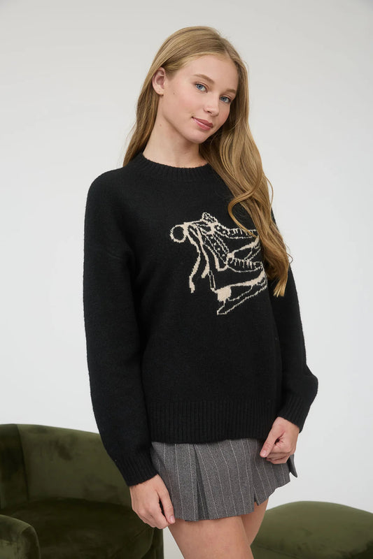 Ice Skate Sweater