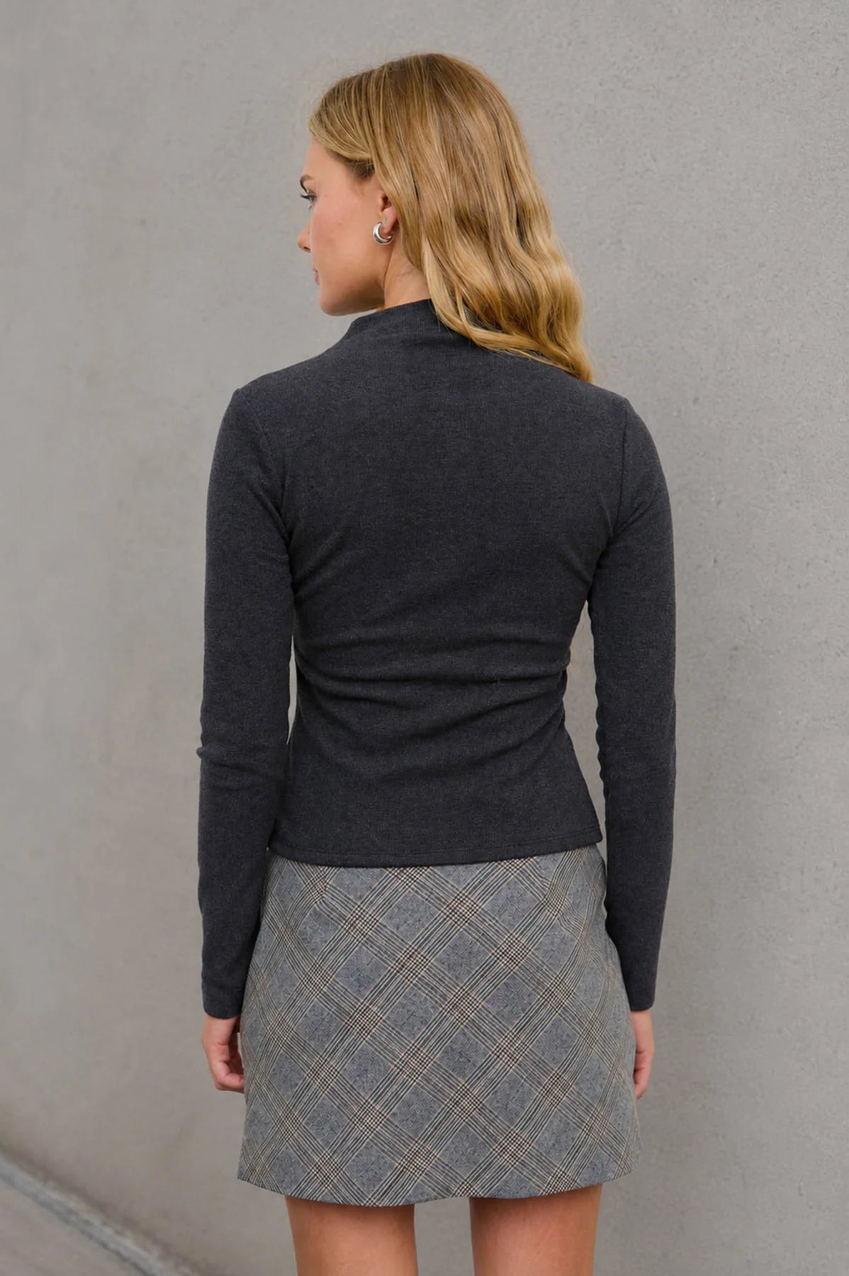 High Neck Button Cardigan