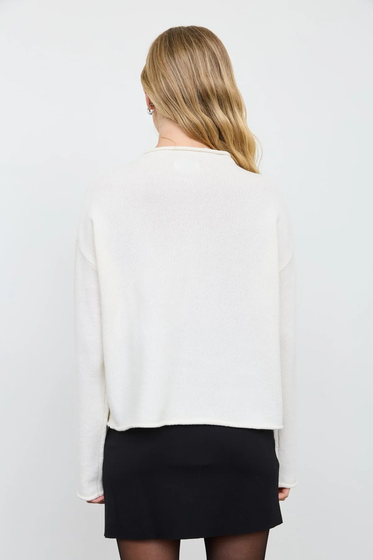 Argyle Mock Neck Cardigan
