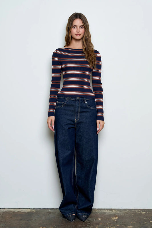 Multi-Color Stripe Top