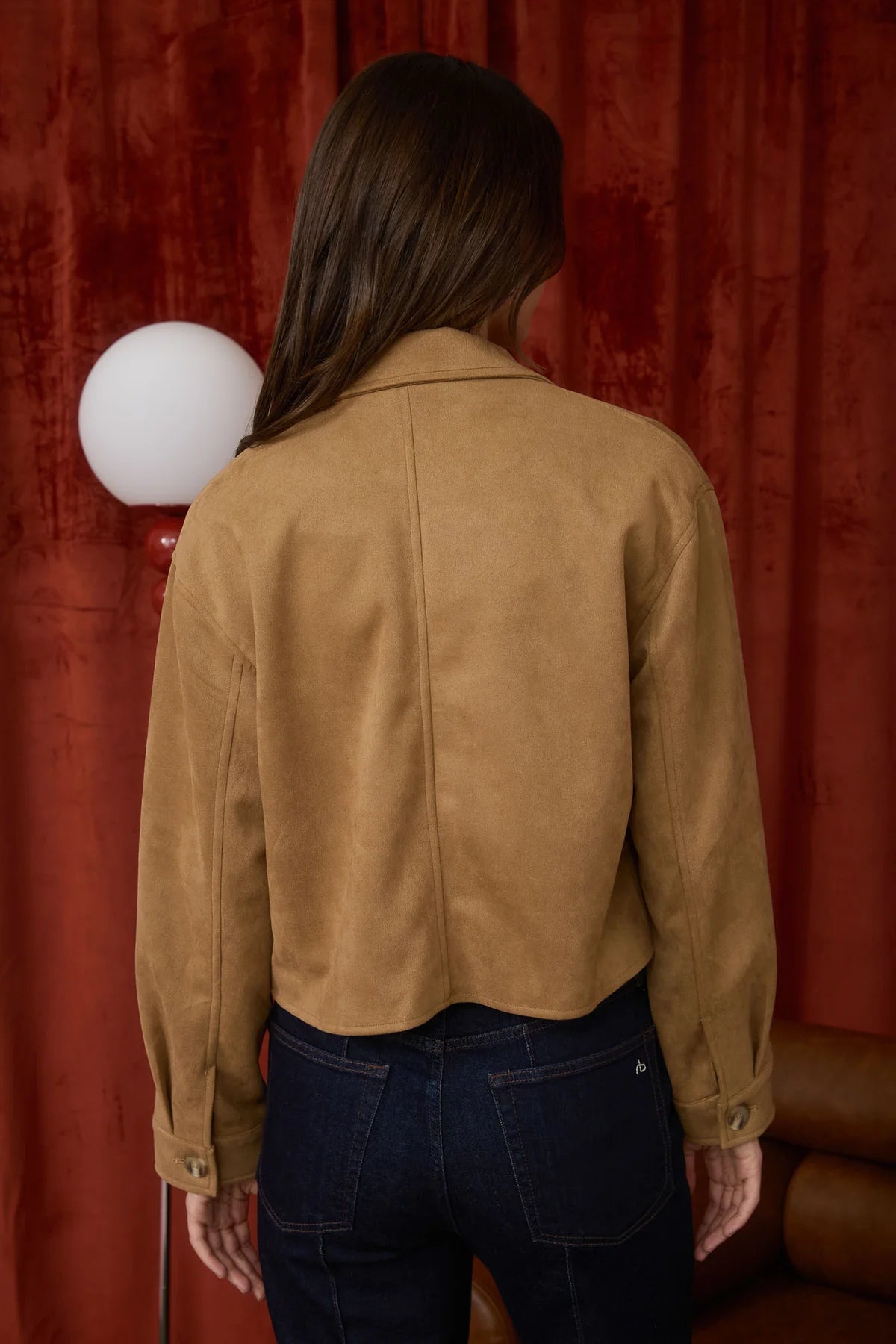 Cropped Suede Jacket