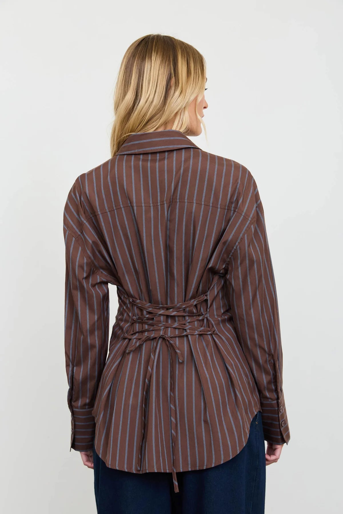 Pinstripe Button Down Top