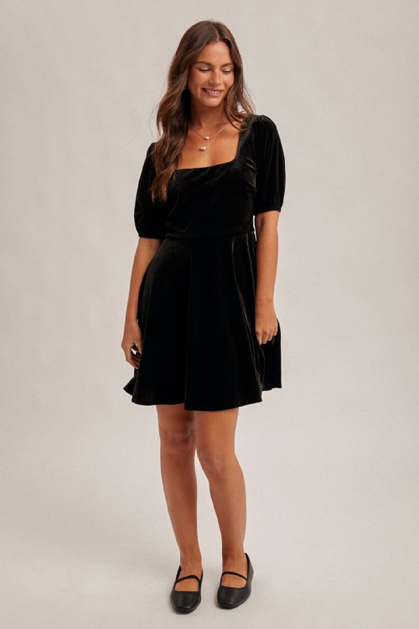 Velvet Skater Dress