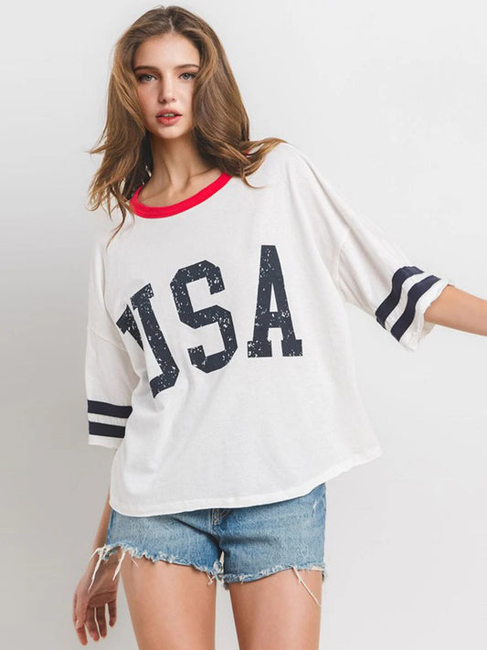 USA Color Block Top