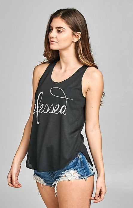 Blessed Black Tank