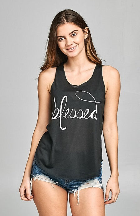 Blessed Black Tank