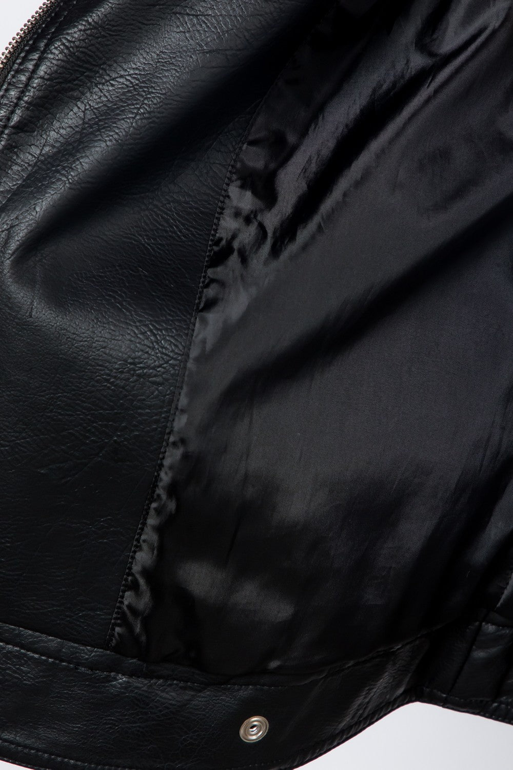 Quilted Detail Moto Jacket