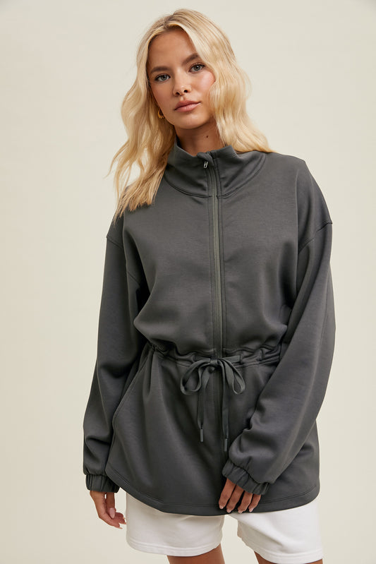 Charcoal Zip Jacket