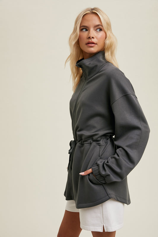 Charcoal Zip Jacket