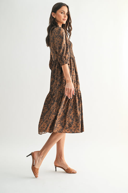 Smocked Tiered Dress