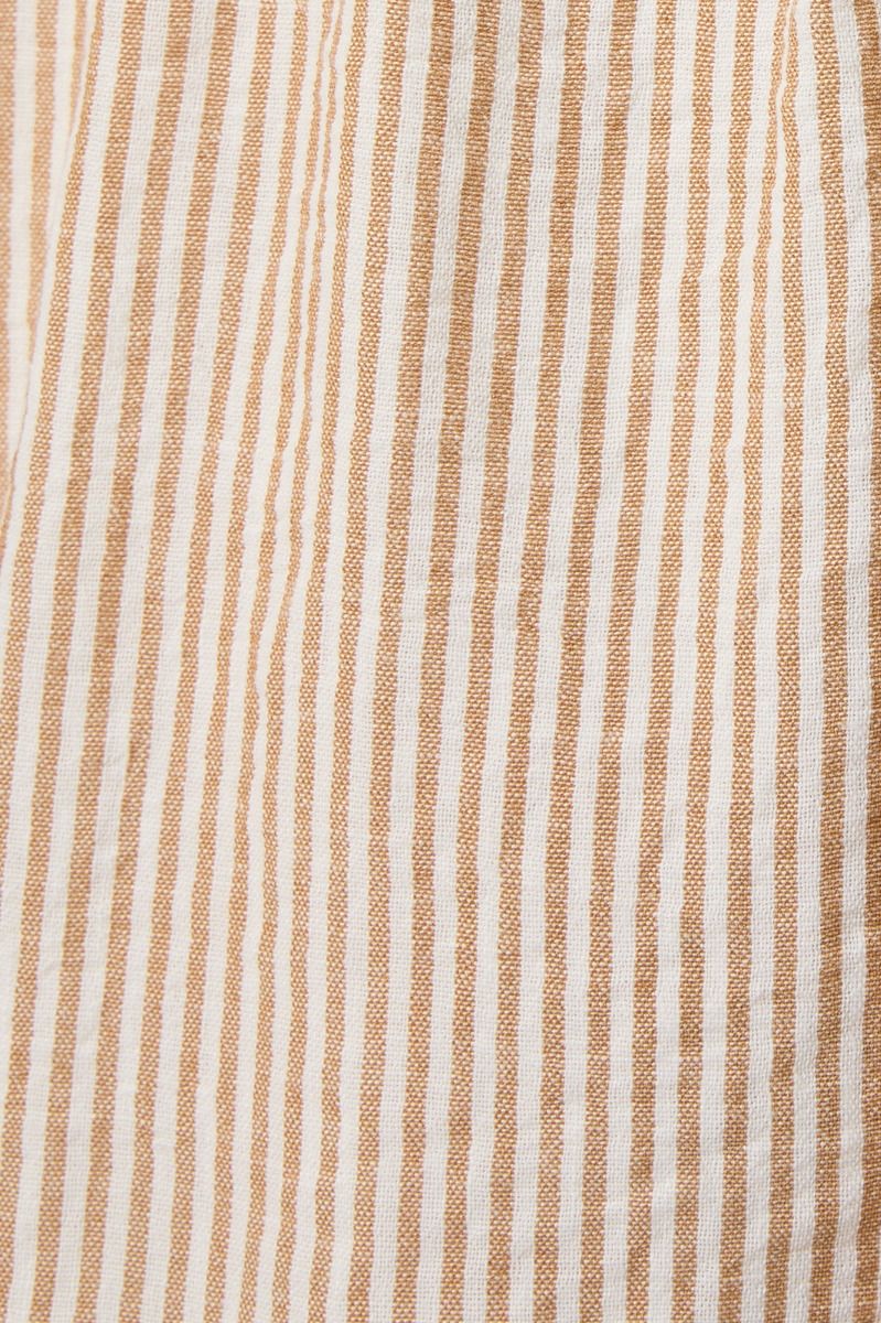 Cinched Hem Striped Dress