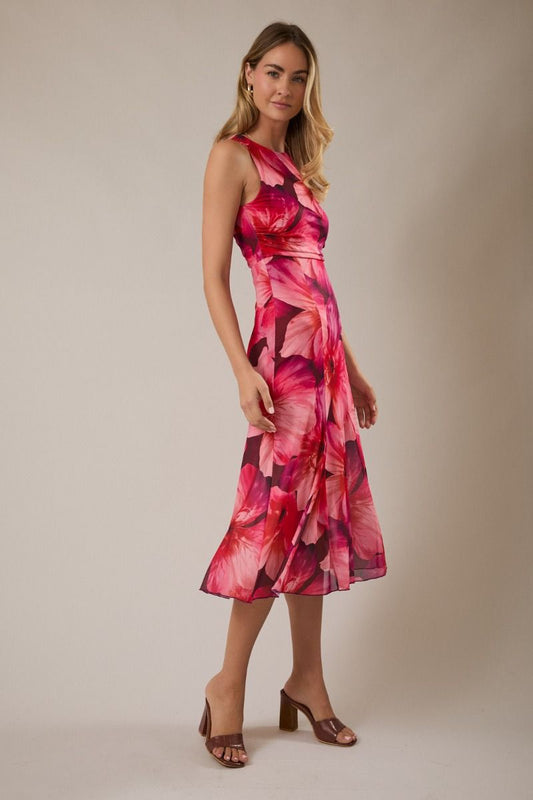 Ruched Waist Sleeveless Dress