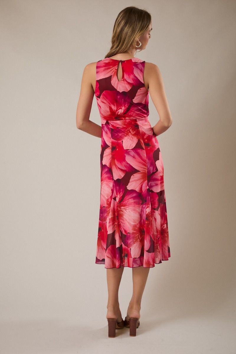 Ruched Waist Sleeveless Dress