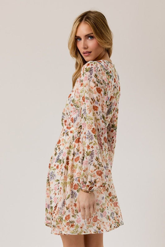 Long Sleeve Floral Dress