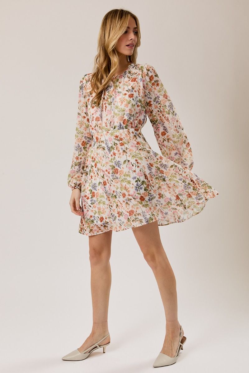 Long Sleeve Floral Dress