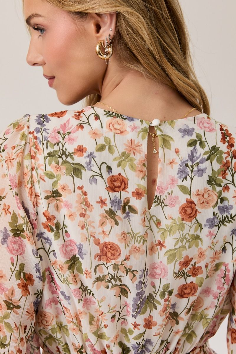 Long Sleeve Floral Dress
