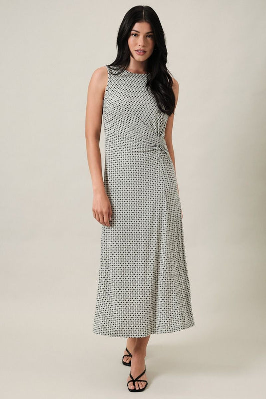 Geo Print Midi Dress