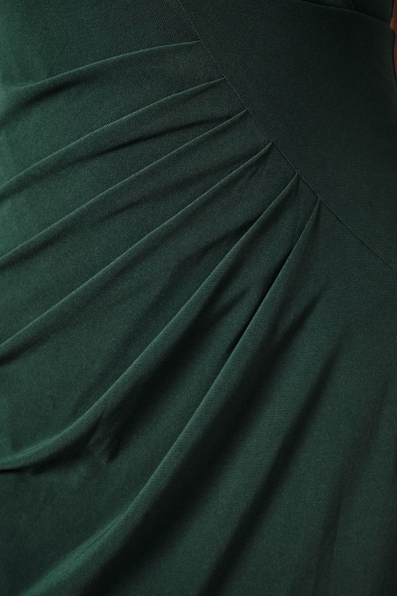 Wrap-Style Neckline Dress