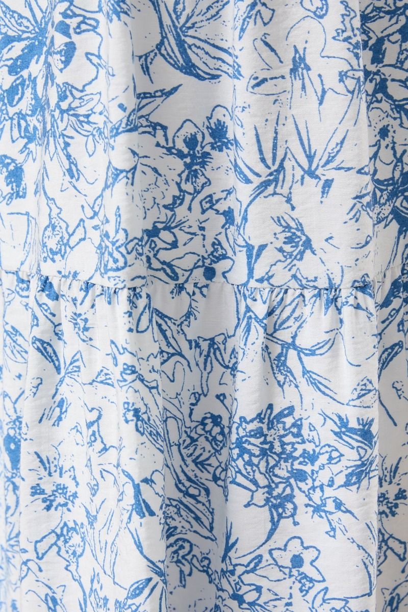 Cut Out Back Floral Dress